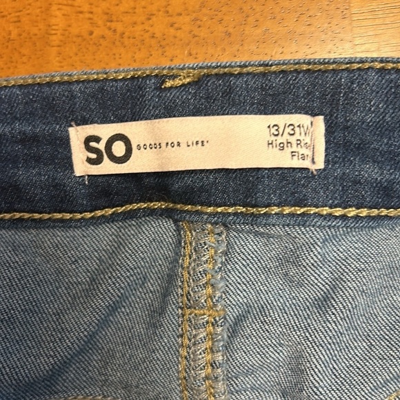 Juniors flare jeans size 13, 32” inseam from Kohls. - Picture 6 of 8